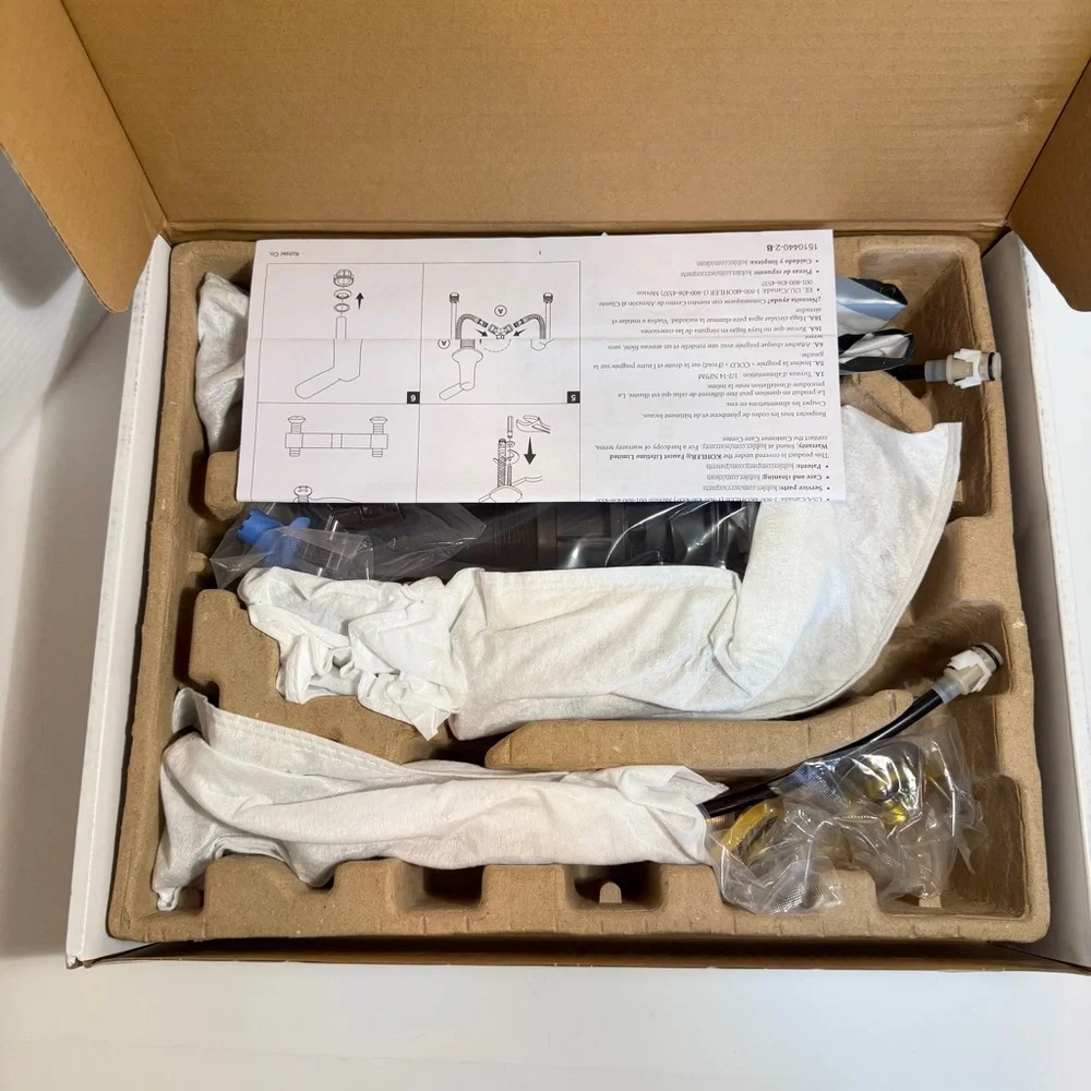 Kohler Paces 8 in. Widespread Double Handle Bathroom Faucet with Cross Handles